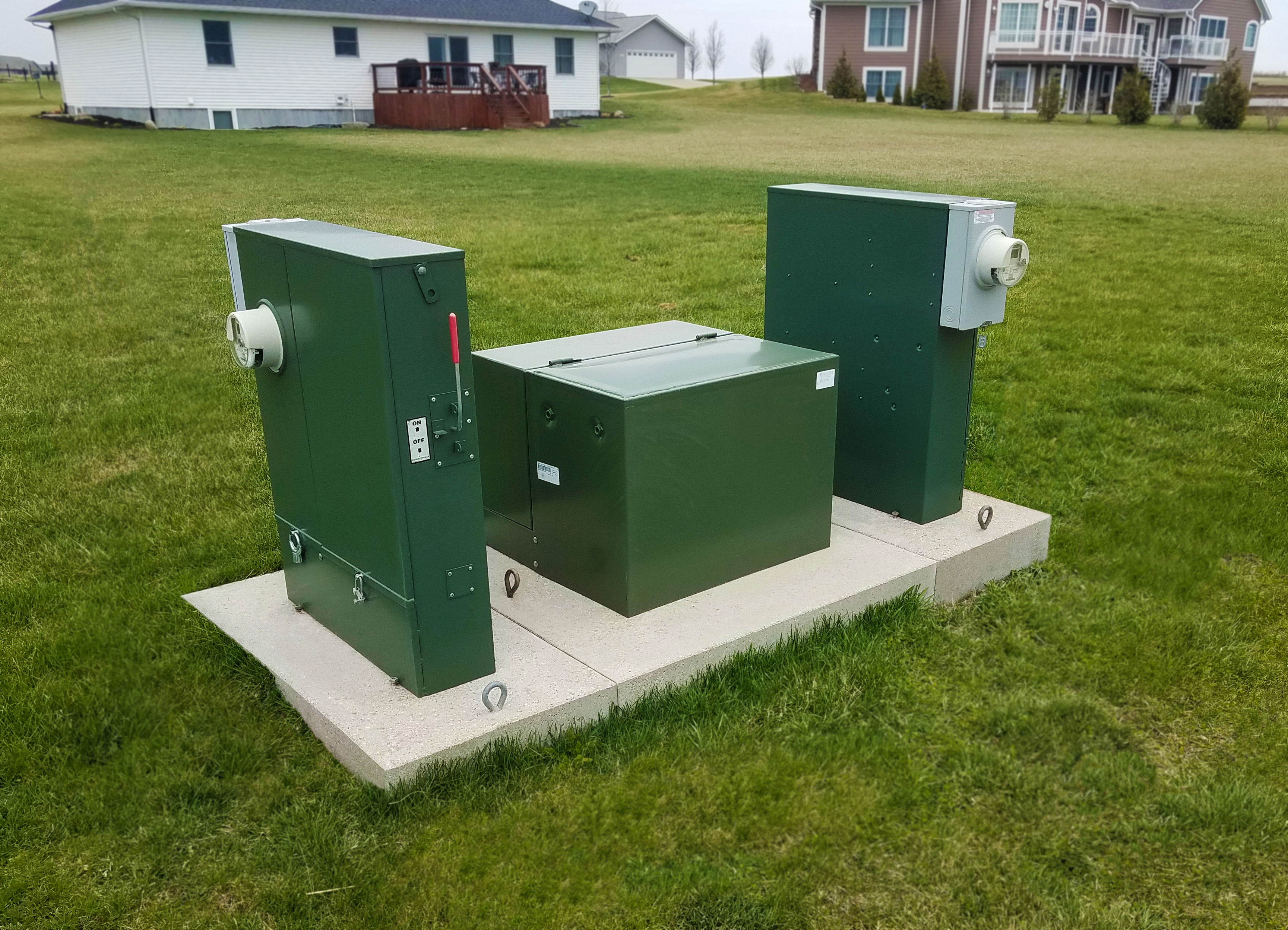 Transformer pads 25072 & 25056 in use